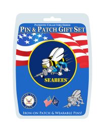 GIFT SET-U.S.NAVY SEABEES (PIN & PATCH)