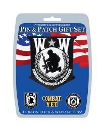 GIFT SET-WOUNDED WARRIOR (PIN & PATCH)