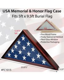 HONOR FLAG CASE for 5ft x 9.5ft Flag