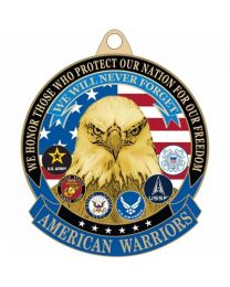 KEY RING-AMERICAN WARRIORS Bright-Shine