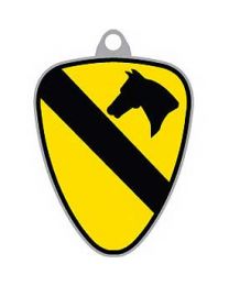 KEY RING-ARMY,001ST CAV. Bright-Shine
