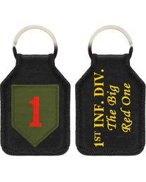KEY RING-ARMY,001ST DIV. EMBR.