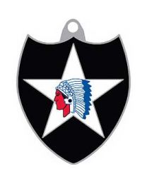 KEY RING-ARMY,002ND DIV. Bright-Shine