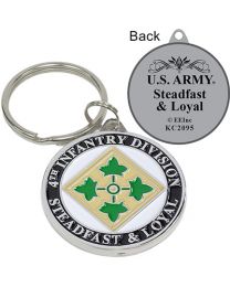 KEY RING-ARMY,004TH DIV. Bright-Shine