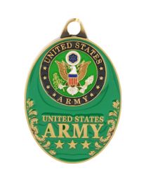 KEY RING-ARMY LOGO (OVAL) Bright-Shine