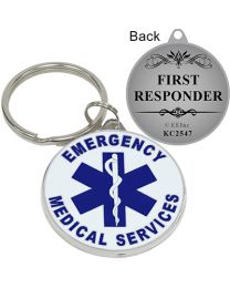 KEY RING-EMS,LOGO,RND Bright-Shine