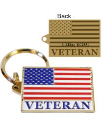 KEY RING-USA VETERAN Bright-Shine