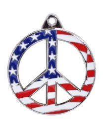 KEY RING-PEACE SIGN Bright-Shine