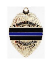 KEY RING-POLICE,BLUE LINE Bright-Shine