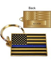 KEY RING-POLICE,BLUE LINE Bright-Shine