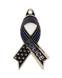 KEY RING-POLICE,BLUE RIBB Bright-Shine