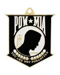 KEY RING-POW*MIA Bright-Shine