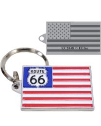 KEY RING-ROUTE 66 USA Bright-Shine