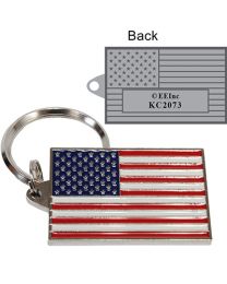 KEY RING-USA FLAG Bright-Shine
