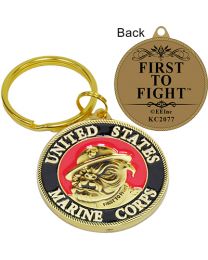 KEY RING-USMC,BULLDOG Bright-Shine