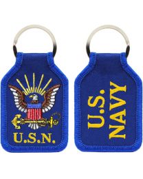 KEY RING-USN LOGO EMBR.