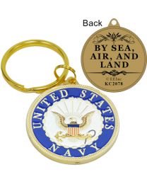 KEY RING-USN LOGO Bright-Shine