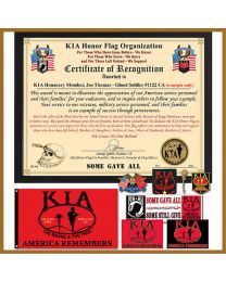KIA GHOST SOLDIER & POST PRESENTATION PACKAGE