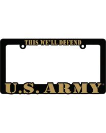 LIC.FRAME,ARMY (Hvy.Plastic) AUTO