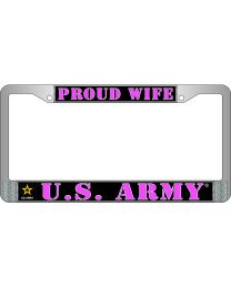 LIC.FRAME,ARMY,WIFE (CHROME) AUTO