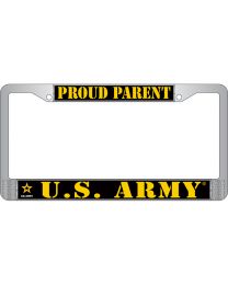 LIC.FRAME,ARMY,Proud Parent (CHROME) AUTO