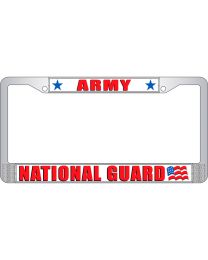 LIC.FRAME,NATIONAL GUARD (CHROME) AUTO