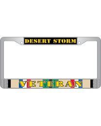 LIC.FRAME,DEST.STORM,VET (CHROME) AUTO