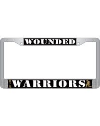 LIC.FRAME,WOUNDED WARRIOR (CHROME) AUTO