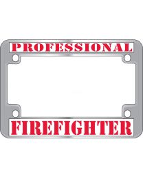 LIC.FRAME,FIRE FIGHTER (CHROME) MOTO