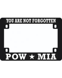 LIC.FRAME,POW*MIA (Hvy.Plastic) MOTO