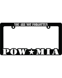 LIC.FRAME,POW*MIA (Hvy.Plastic) AUTO