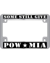 LIC.FRAME,POW*MIA (CHROME) MOTO