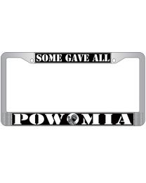 LIC.FRAME,POW*MIA (CHROME) AUTO