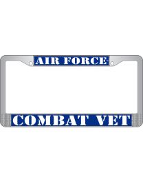 LIC.FRAME,USAF,COMBAT VET (CHROME) AUTO