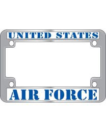 LIC.FRAME,USAF (CHROME) MOTO