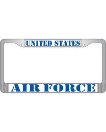 LIC.FRAME,USAF (CHROME) AUTO