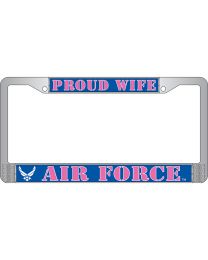 LIC.FRAME,USAF,WIFE (CHROME) AUTO