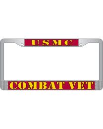 LIC.FRAME,USMC,COMBAT VET (CHROME) AUTO