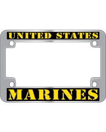 LIC.FRAME,USMC (CHROME) MOTO