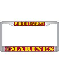 LIC.FRAME,USMC,Proud Parent (CHROME) AUTO