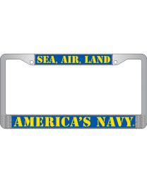 LIC.FRAME,USN,America's Navy (CHROME) AUTO