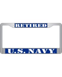 LIC.FRAME,USN,RETIRED (CHROME) AUTO
