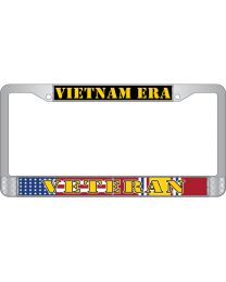 LIC.FRAME,VIETNAM ERA VET (CHROME) AUTO