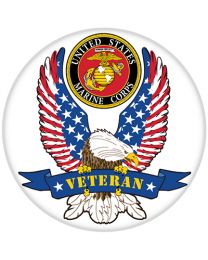 MAGNET-USMC Veteran Button