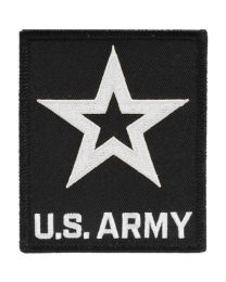 PATCH-ARMY LOGO (03S) (WHT/BLK)