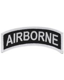 PATCH-ARMY,TAB,AIRBORNE (WHT/BLK)