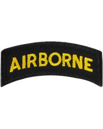 PATCH-ARMY,TAB,AIRBORNE (GLD/BLK)