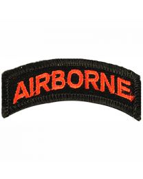 PATCH-ARMY,TAB,AIRBORNE (RED/BLK)