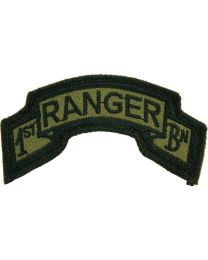 PATCH-ARMY,TAB,RANGER.01ST (SUBDUED)