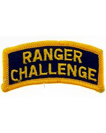 PATCH-ARMY,TAB,RANGER CHALLENG (GLD/BLK)